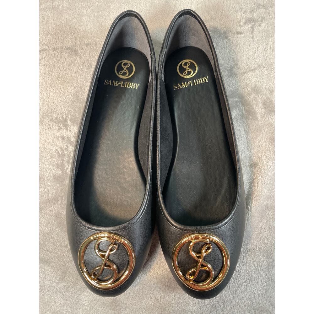 Sam & Libby Black Ballet Flats - Size 8.5 - Comfort